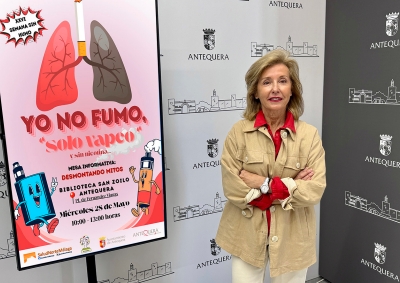 Antequera se suma a la XXVI Semana sin Humo con una mesa informativa sobre los riesgos del vapeo y otros productos derivados del tabaco