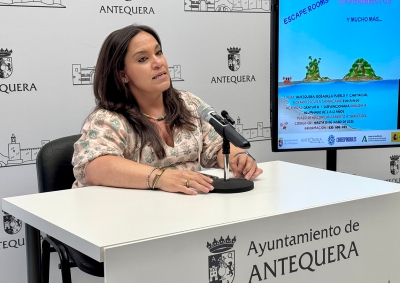Sara Ríos presenta una Escuela de Verano 2025 de Antequera que por primera vez se extiende a las pedanías de Bobadilla y Cartaojal
